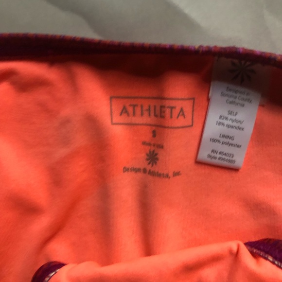 ❤️Athleta Saffron Rio Vista Swim Bikini Set Purple Red - Picture 9 of 10